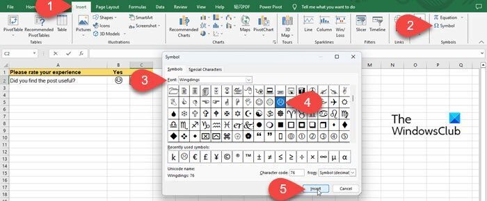 Cách chèn biểu tượng cảm xúc trong Excel: wellcome